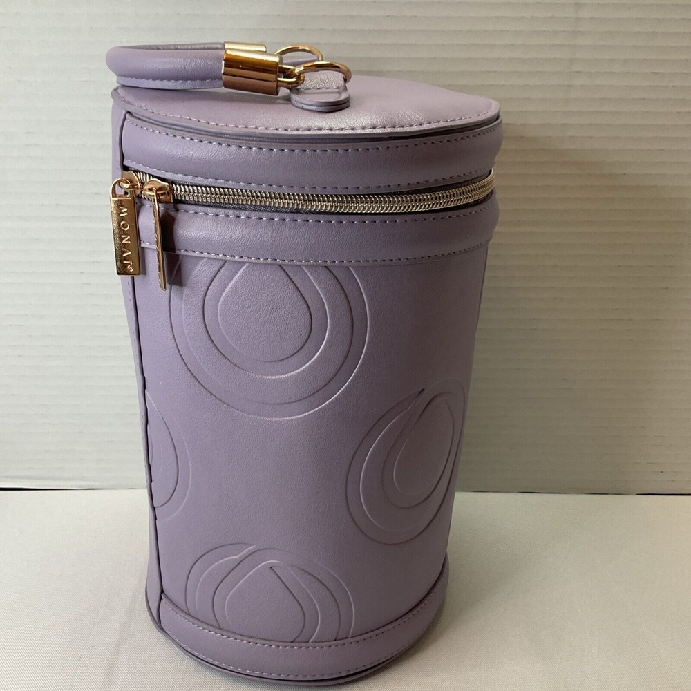 Monat Purple Zipper Travel Bag - 9.5" x 6" Toiletries Product‎ Carrying Case
